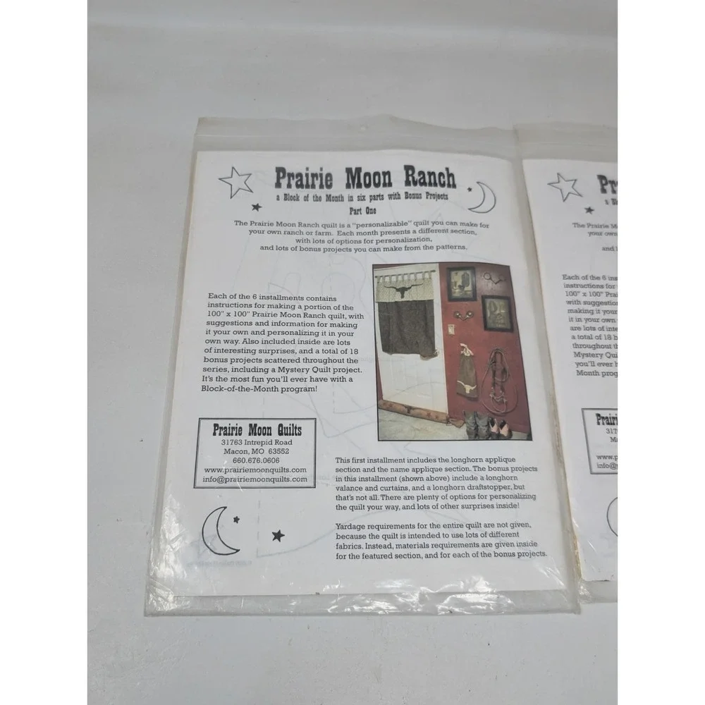 Prairie Moon Quilts - Quilt Pattern - Prairie Moon Ranch Western Cowboy Part 1 2